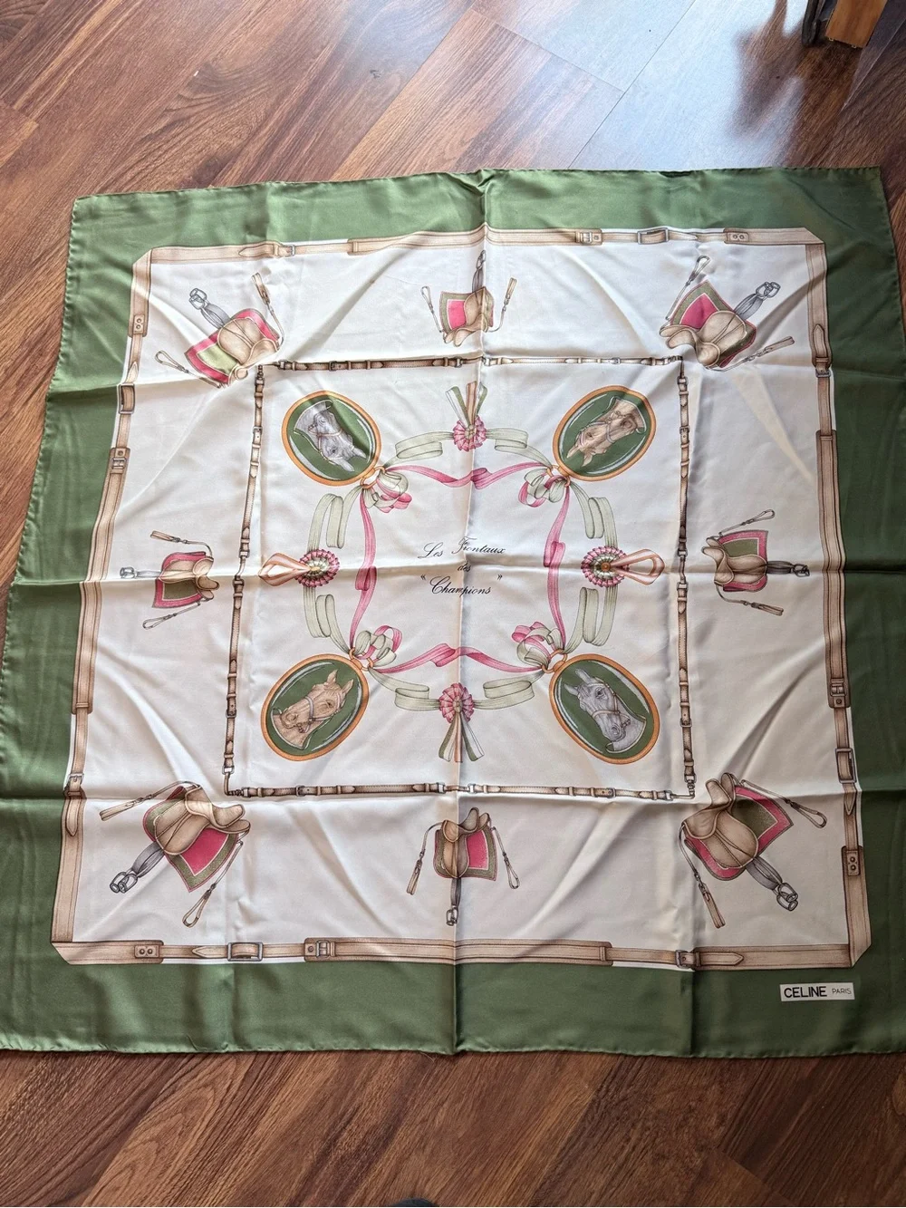 Celine Les Fontaux des Champions Silk Scarf